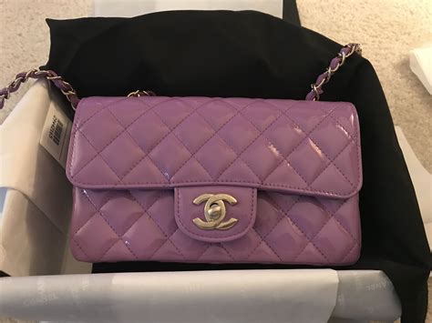 purple chanel bag mini|large chanel shoulder bag.